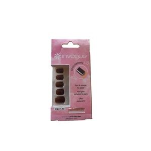 Invogue coco brown sheer press on nails faux new
